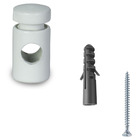 Kit Com 2 Desviador De Cabo Para Pendentes Lustre Branco