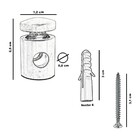 Kit Com 2 Desviador De Cabo Para Pendentes Lustre Branco