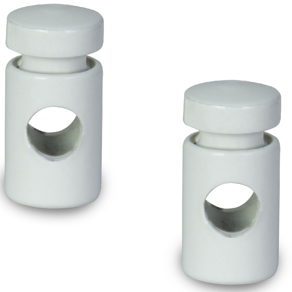 Kit Com 2 Desviador De Cabo Para Pendentes Lustre Branco