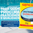 Kit Com 2 Elevador De Ph Para Piscina Barrilha Ph Mais Genco