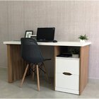 Kit Com 2 Escrivaninhas Florence Elegante Com Pés Ripados, 4