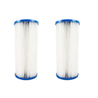 Kit Com 2 Filtros Plissado Lavável 10 Polegadas X 4 1/2 Big B