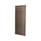 Kit Com 2 Folhas De Porta Madeira Decorada 210x60cm Espessura