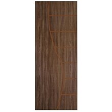 Kit Com 2 Folhas De Porta Madeira Decorada 210x70cm Espessura