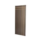 Kit Com 2 Folhas De Porta Madeira Decorada 210x70cm Espessura