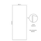 Kit Com 2 Folhas De Porta Madeira Decorada 210x80cm Espessura