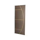 Kit Com 2 Folhas De Porta Madeira Decorada 210x90cm Espessura