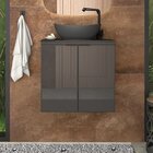 Kit Com 2 Gabinetes Para Banheiro Em Aço 2 Portas Com Tampo D