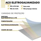 Kit Com 2 Gabinetes Para Banheiro Em Aço 2 Portas Com Tampo D