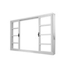 Kit Com 2 Janelas De Aço De Correr 100x150cm 4 Folhas Minas S