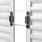 Kit Com 2 Janelas De Aço Veneziana De Correr 100x100cm 4 Folh