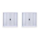 Kit Com 2 Janelas De Aço Veneziana De Correr 100x100cm 4 Folh