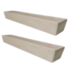 Kit com 2 Jardineiras Floreira para Plantas Bege 80x15