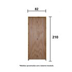 Kit Com 2 Kit Portas De Madeira Camarão 210x82cm Batente 11cm