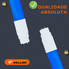 Kit com 2 Lâmpadas Tubulares LED T8 10W 60cm – Cor Azul