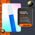 Kit com 2 Lâmpadas Tubulares LED T8 20W 120cm – Cor Azul