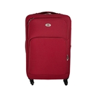 Kit Com 2 Malas Ika Flight Média Preta E Vermelha Com Giro 36