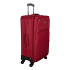 Kit Com 2 Malas Ika Flight Média Preta E Vermelha Com Giro 36