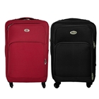 Kit Com 2 Malas Ika Flight Média Preta E Vermelha Com Giro 36