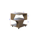 Kit Com 2 Mesa De Cabeceira Spin Para Quarto Casal Poquema