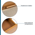 Kit Com 2 Mesas De Cabeceira 2 Gavetas Madeira Maciça Com Tel