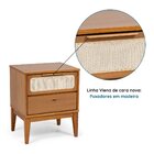 Kit Com 2 Mesas De Cabeceira 2 Gavetas Madeira Maciça Viena M