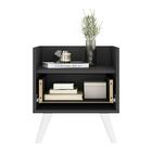 Kit Com 2 Mesas De Cabeceira 40cm Retrô Multimóveis V4044