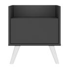 Kit Com 2 Mesas De Cabeceira 40cm Retrô Multimóveis V4044