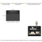 Kit Com 2 Mesas De Cabeceira 40cm Suspensa Multimóveis V4043