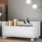 Kit Com 2 Mesas De Cabeceira 80cm Com Rodízios Multimóveis V4