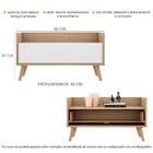 Kit Com 2 Mesas De Cabeceira 80cm Retrô Multimóveis V4002