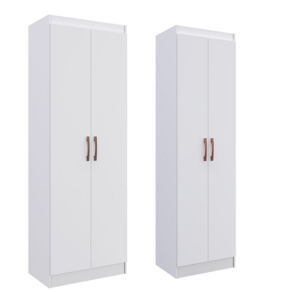 Kit Com 2 Multiuso/sapateira Brancas