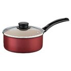 Kit Com 2 Panelas Antiaderente Tampa De Vidro 16 Cm E 20 Cm T