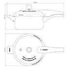 Kit Com 2 Panelas De Pressão Antiaderente 6 Litros E 3 Litros