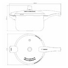 Kit Com 2 Panelas De Pressão Antiaderente 6 Litros E 3 Litros
