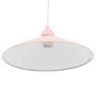 Kit com 2 Pendentes 1 Lâmpada Rosa Metal Braga