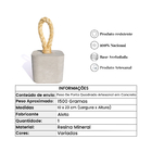 Kit Com 2 Pesos De Porta Quadrado Em Concreto Com Base Anti-r