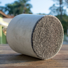 Kit Com 2 Pesos De Porta Redondo Em Concreto Com Base Anti-ri