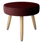 Kit Com 2 Poltronas Decorativas 64cm E Puff Retrô Tecido Velu