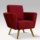 Kit Com 2 Poltronas Decorativas Jamine Larhome Tecido Suede V