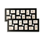 Kit Com 2 Porta Retrato Multifotos Molduras Marília 12 Fotos