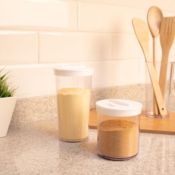 Kit Com 2 Porta Temperos  Saleiro Ou Farinheiro Uz-k005 Uz Ut