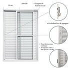Kit Com 2 Portas Balcão De Alumínio 3 Folhas 210 X 120cm Com