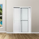 Kit Com 2 Portas Balcão De Alumínio 3 Folhas 210 X 120cm Com