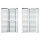 Kit Com 2 Portas Balcão De Alumínio 3 Folhas 210 X 150cm Com