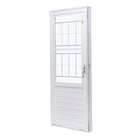 Kit Com 2 Portas De Aço Com Postigo 215x83cm Com Grade Quadri