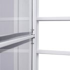 Kit Com 2 Portas De Aço Com Postigo 215x83cm Com Grade Quadri