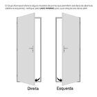 Kit Com 2 Portas De Aço Com Postigo 215x83cm Com Grade Quadri