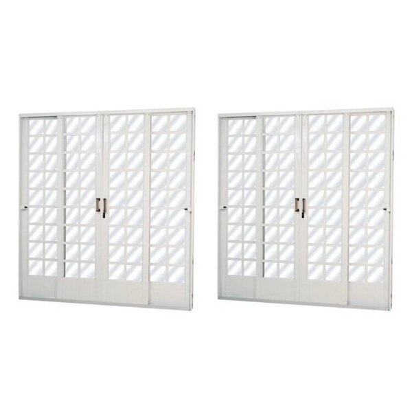 Kit Com 2 Portas De Aço De Correr 215x200cm Minas Sul Mgm Bra
