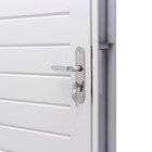 Kit Com 2 Portas De Aço Lambri 215x83cm Batente 12cm Qualitys